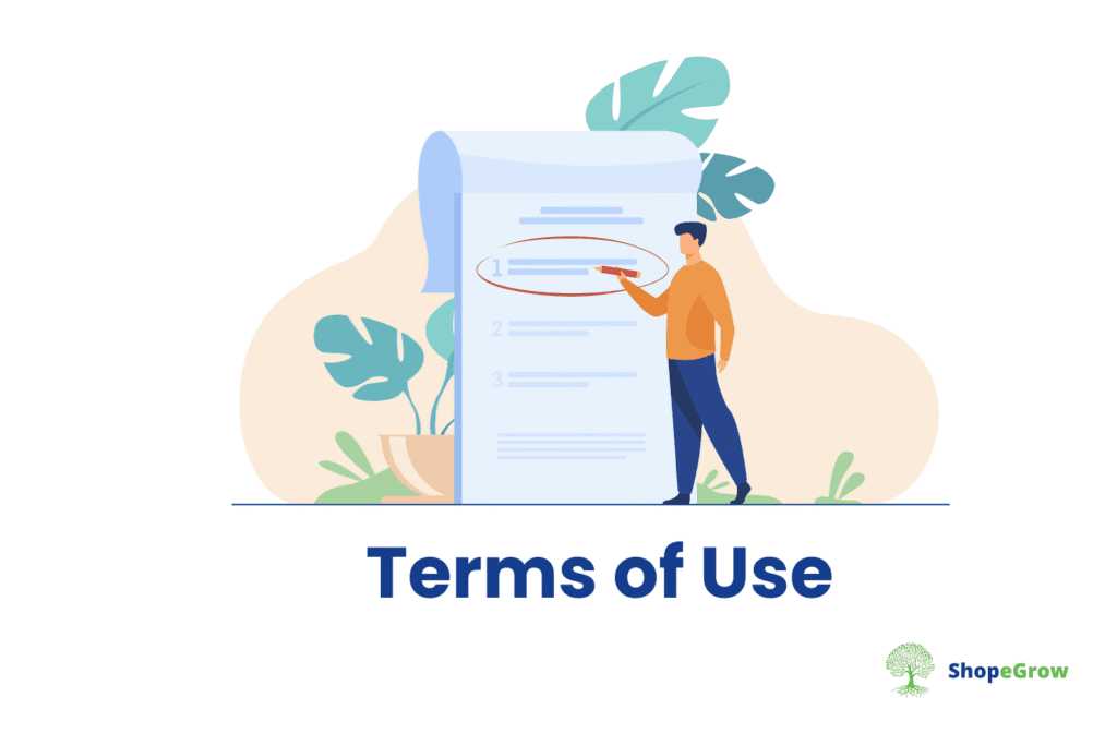 Terms ➾ Shopegrow Shopegrow terms of use
